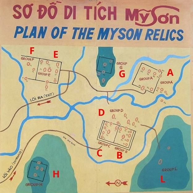 แผนที่สถานที่ศักดิ์สิทธิ์ My Son
